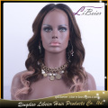 Customized cheap beautiful 150% density brazilian hair ombre color full lace wig